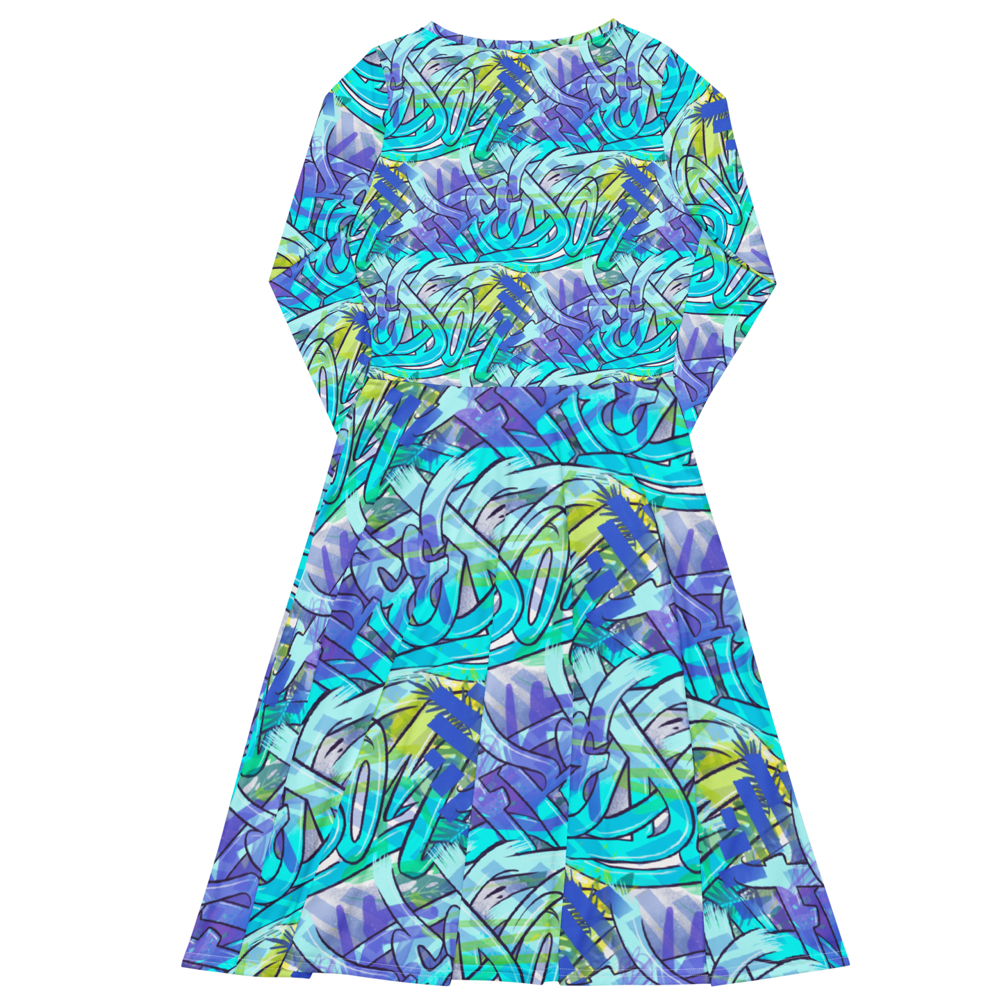 "FREEDOM" Long Sleeve Midi Dress