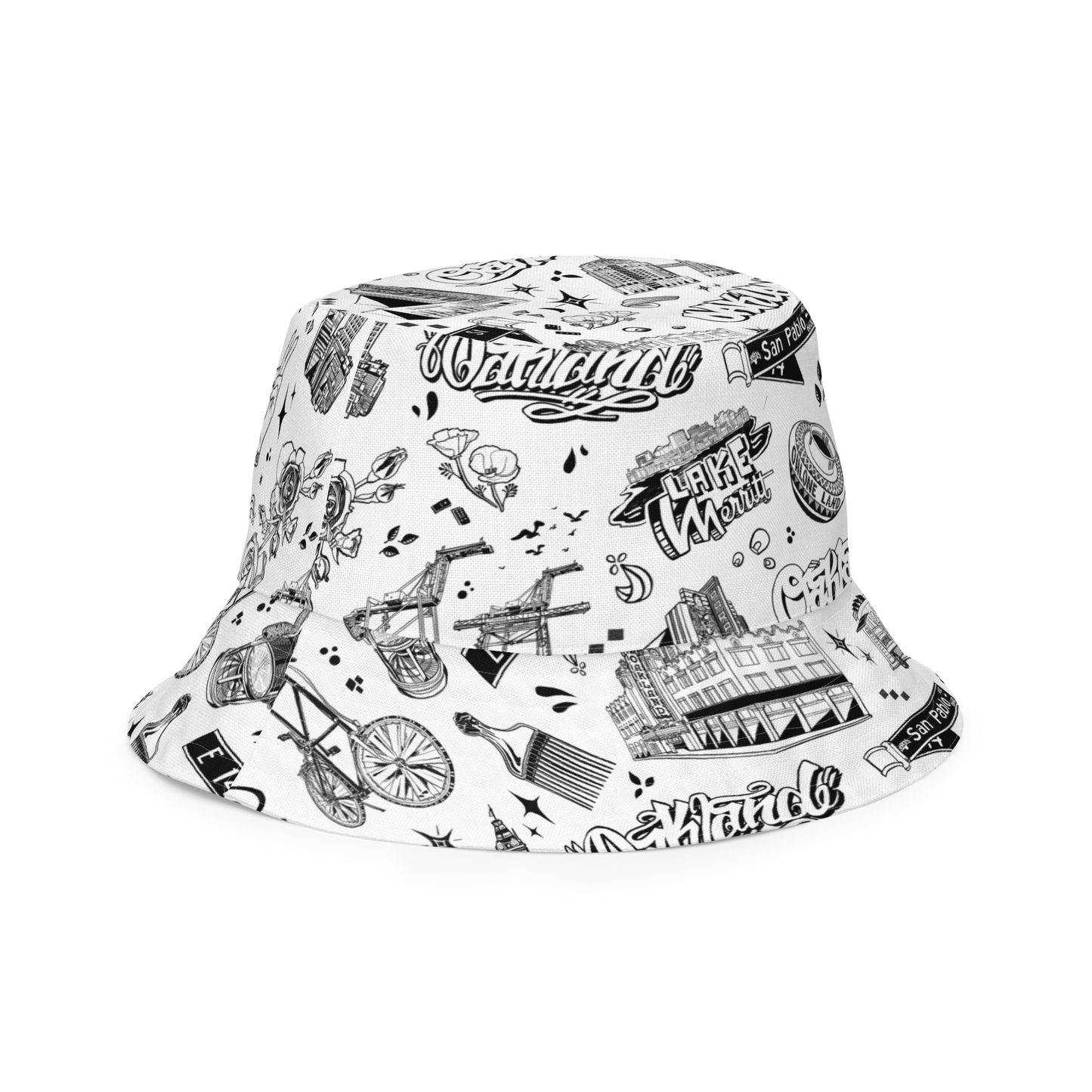 "OAKLAND TILABLE" Reversible Bucket Hat