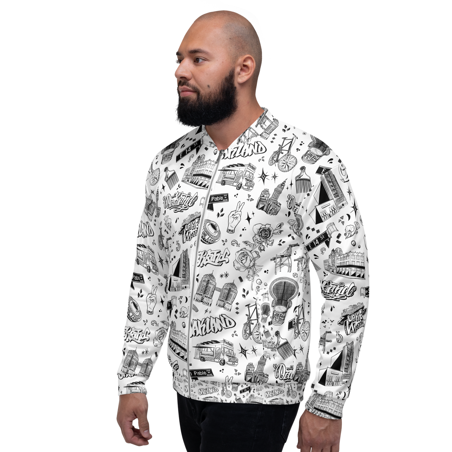 "OAKLAND TILABLE" Unisex Bomber Jacket