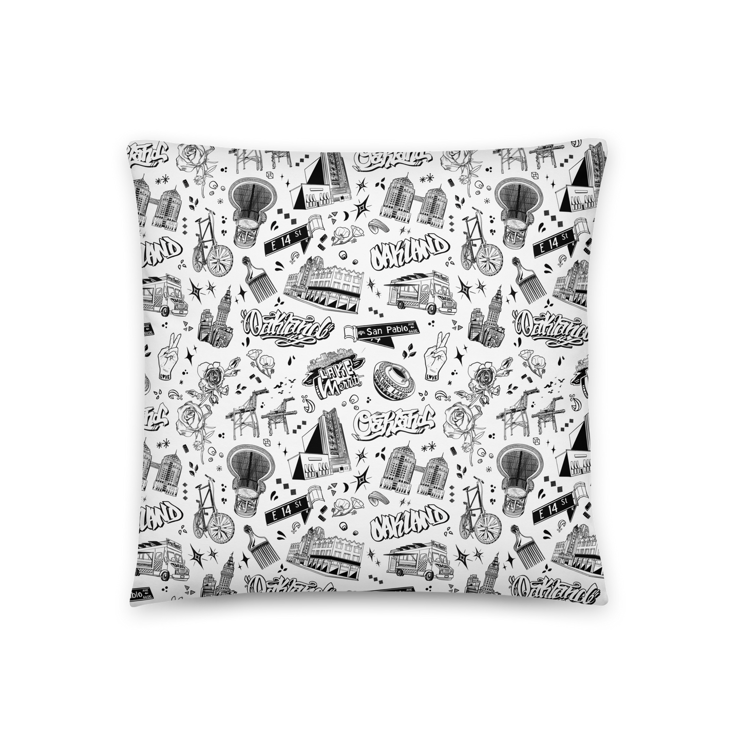 "OAKLAND TILABLE" Basic Pillow