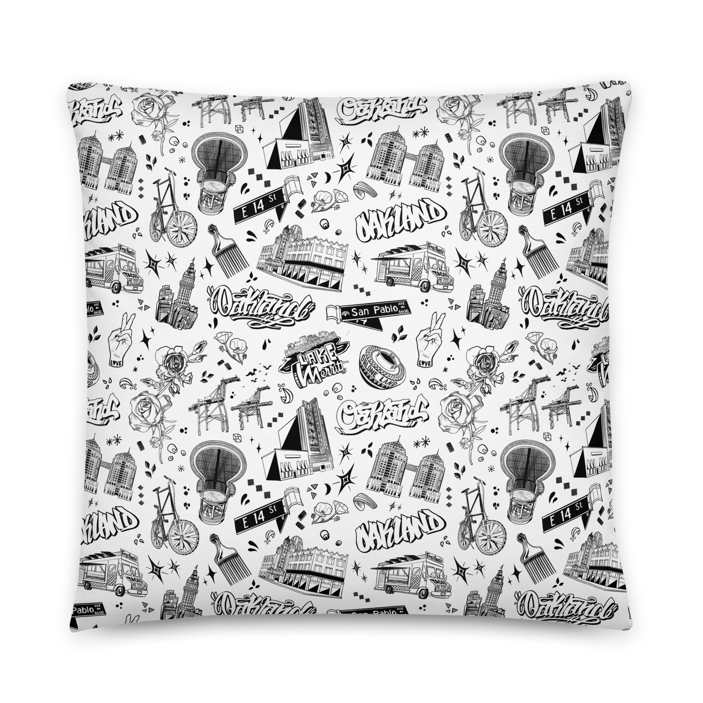 "OAKLAND TILABLE" Basic Pillow