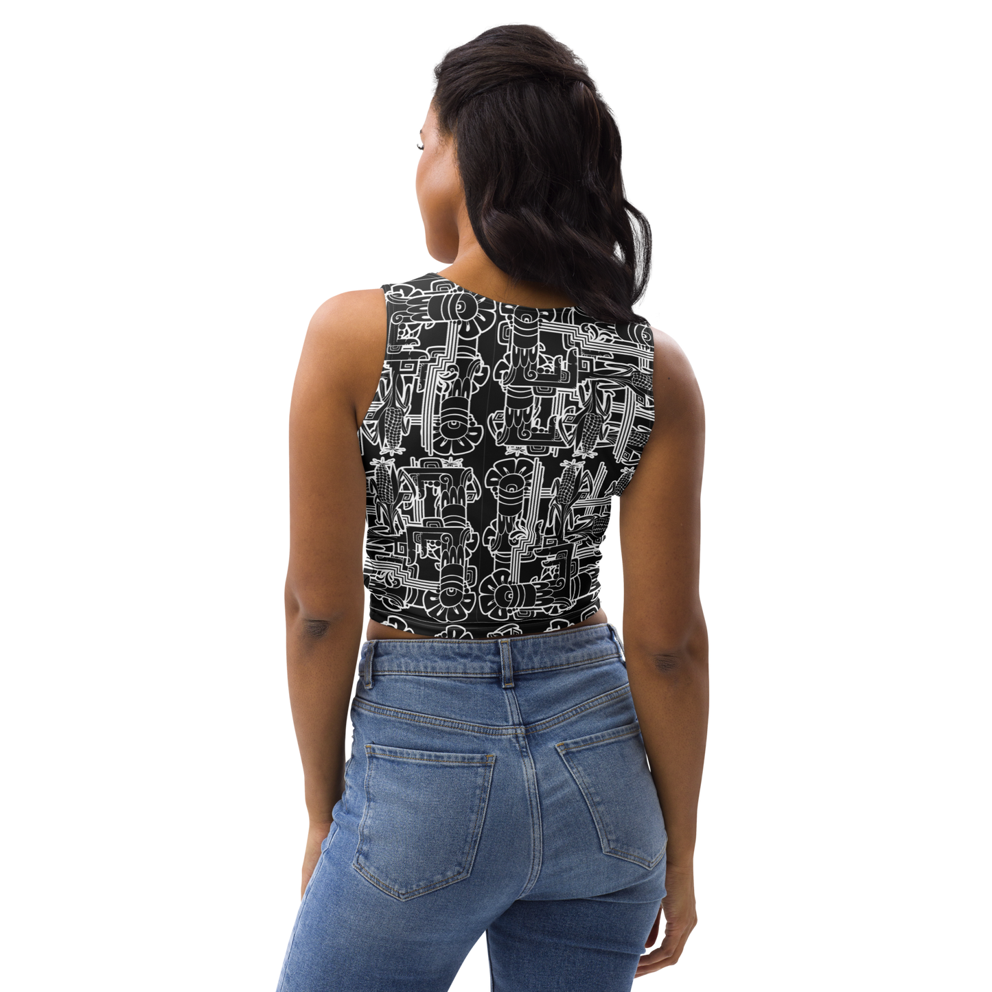 "MAIZ" Crop Top BLK