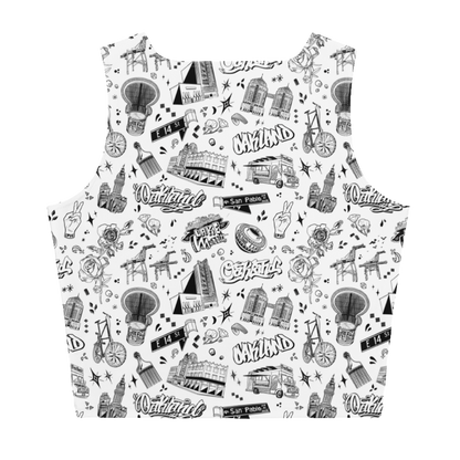 "OAKLAND TILABLE" Crop Top