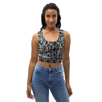 "MAIZ" Crop Top BLK