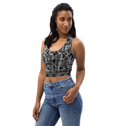 "MAIZ" Crop Top BLK