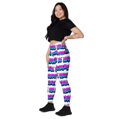 "AGANA BUBBLE DRIP" Leggings with Pockets