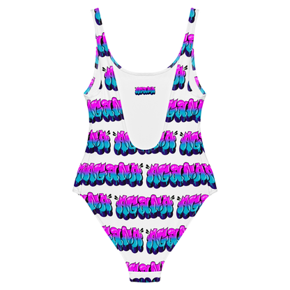 "AGANA BUBBLE DRIP" One-Piece Swimsuit