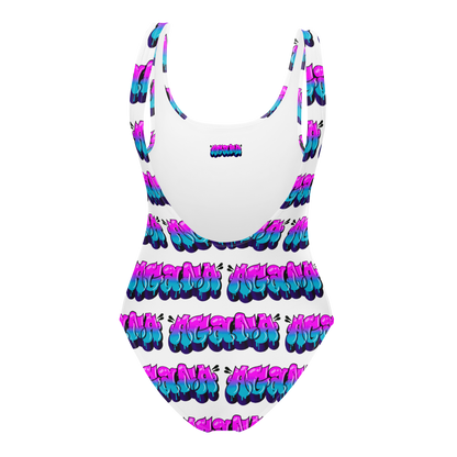 "AGANA BUBBLE DRIP" One-Piece Swimsuit