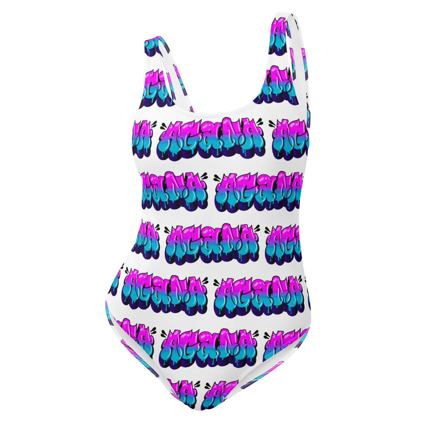 "AGANA BUBBLE DRIP" One-Piece Swimsuit