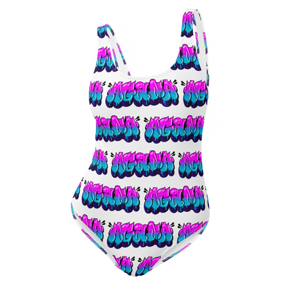 "AGANA BUBBLE DRIP" One-Piece Swimsuit