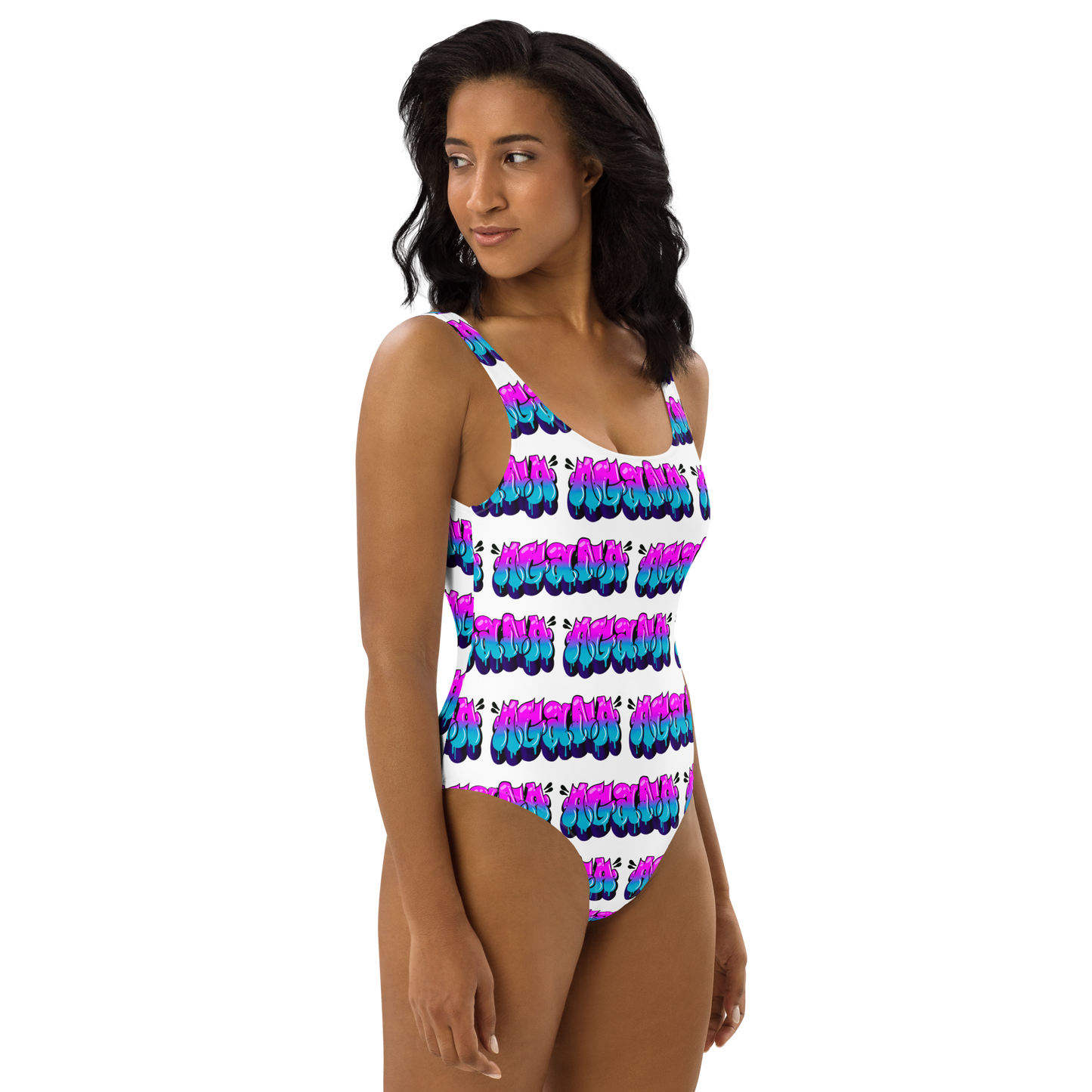 "AGANA BUBBLE DRIP" One-Piece Swimsuit