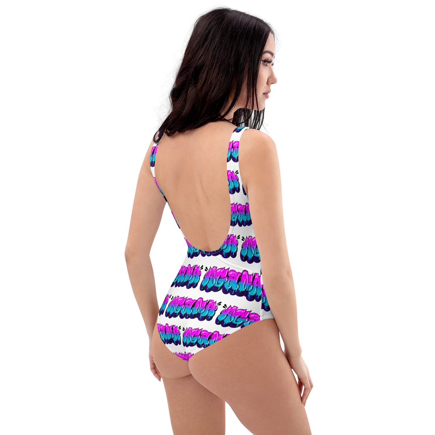 "AGANA BUBBLE DRIP" One-Piece Swimsuit