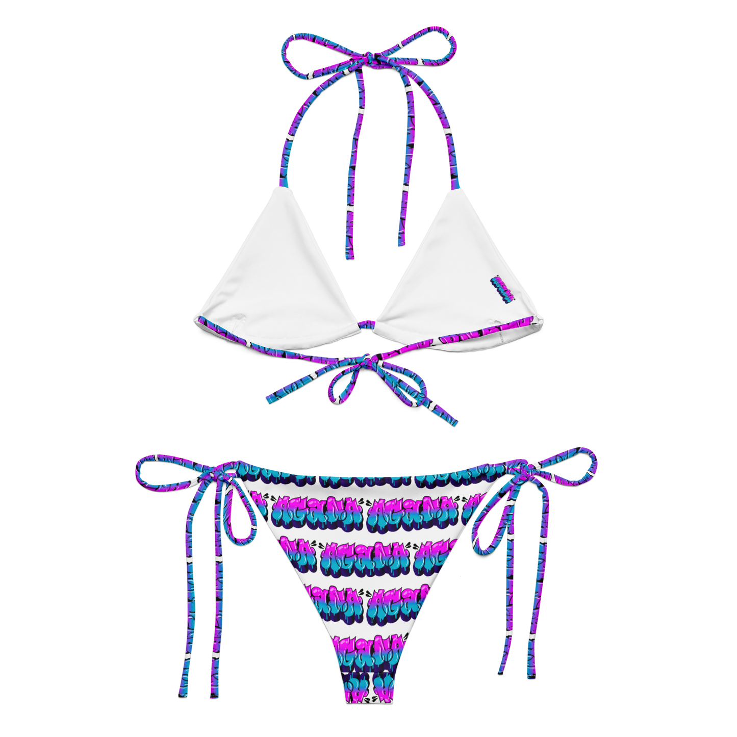 "AGANA BUBBLE DRIP" String Bikini