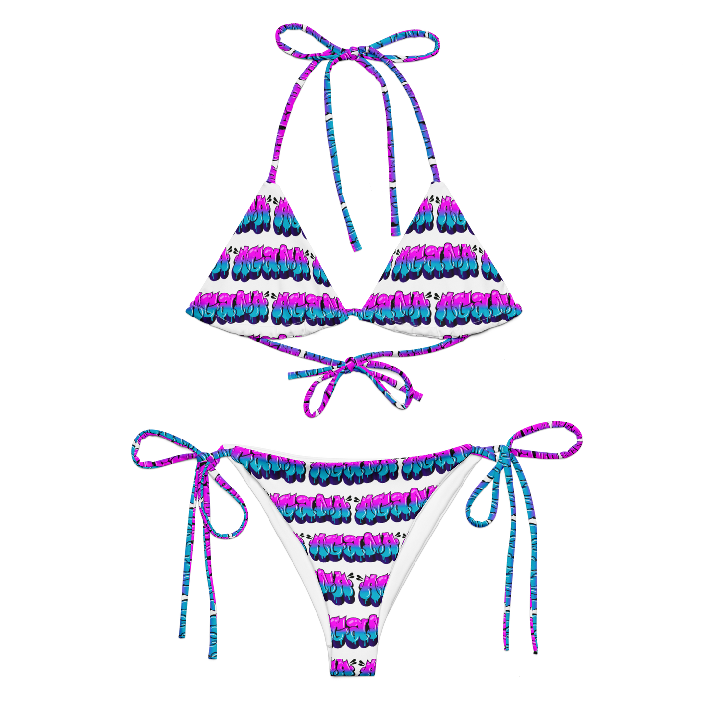 "AGANA BUBBLE DRIP" String Bikini