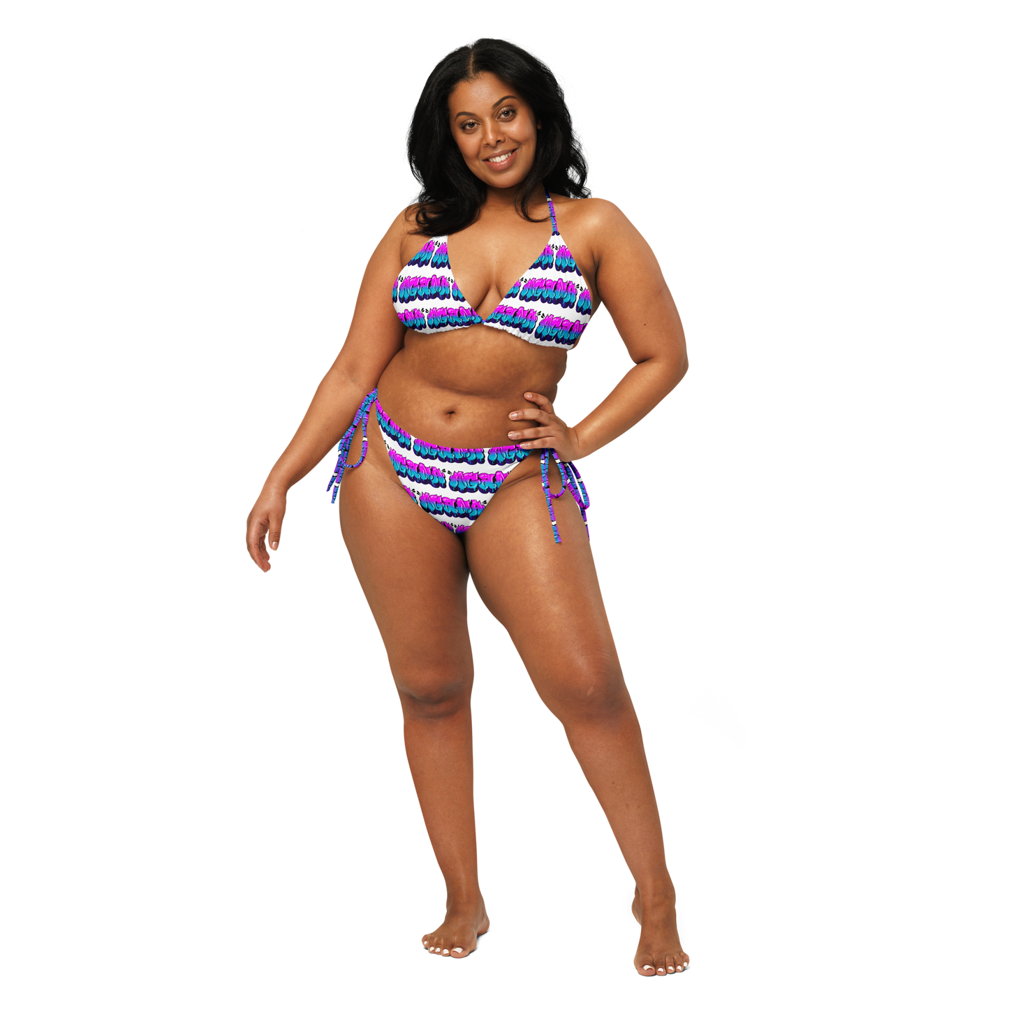 "AGANA BUBBLE DRIP" String Bikini