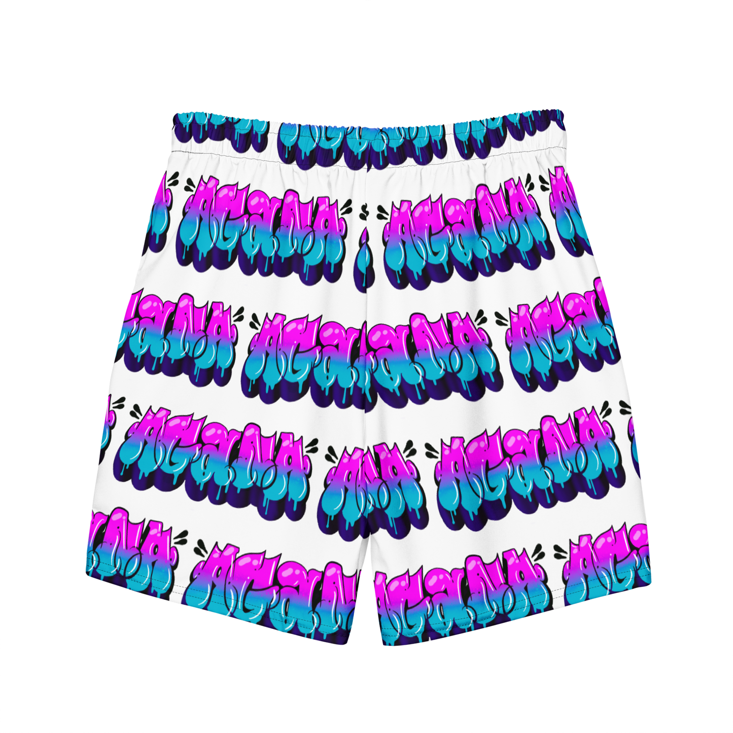 "AGANA BUBBLE DRIP" Men's Swim Trunks