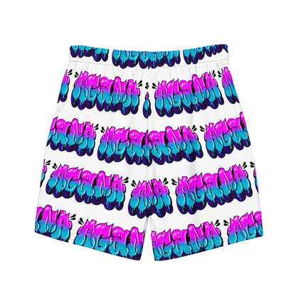 "AGANA BUBBLE DRIP" Men's Swim Trunks