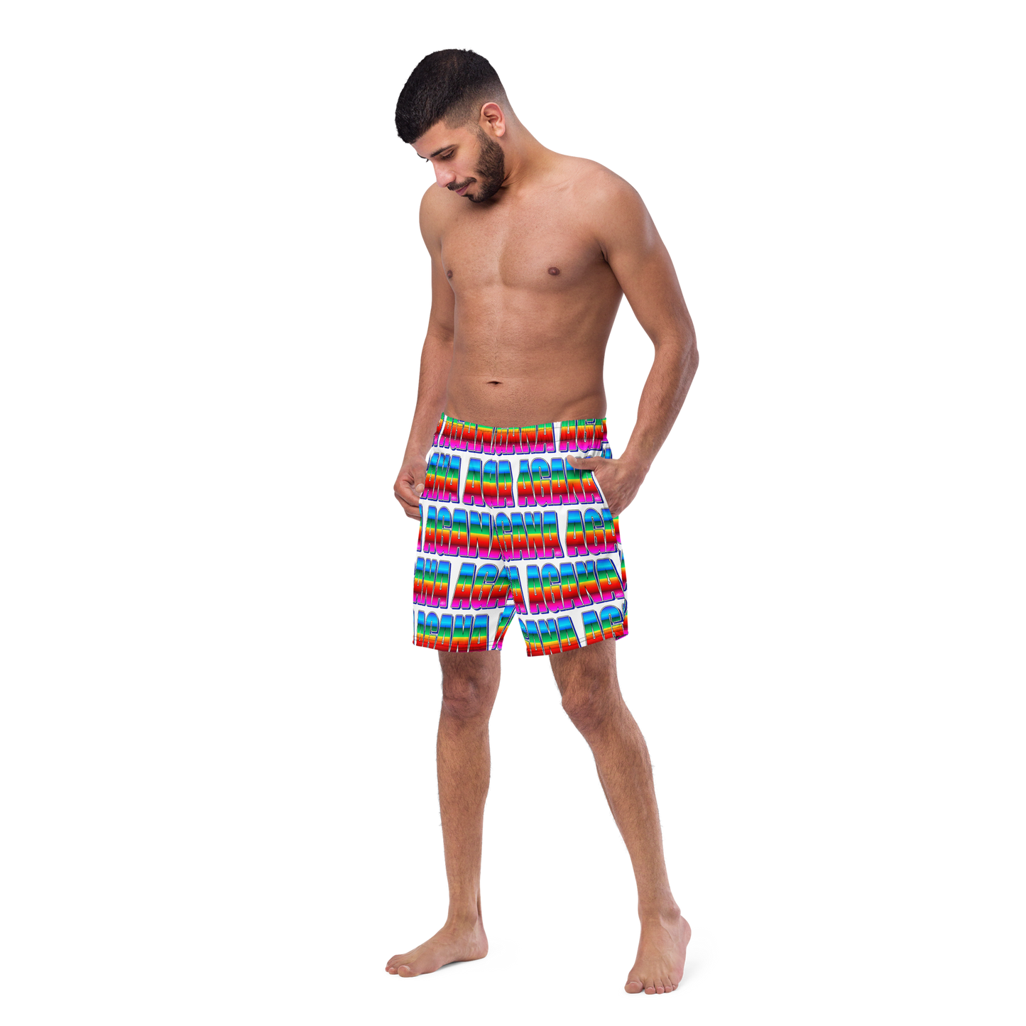 "AGANA SERAPE" Men's Swim Trunks