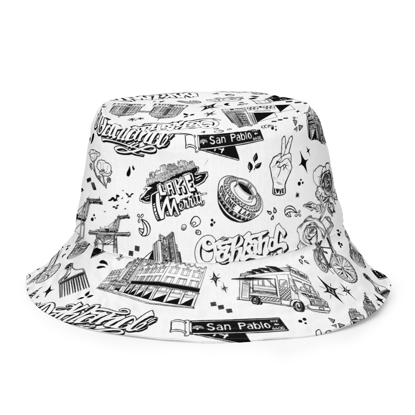 "OAKLAND TILABLE" Reversible Bucket Hat