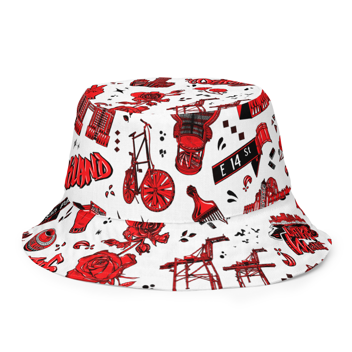 "OAKLAND TILABLE" Reversible Bucket Hat