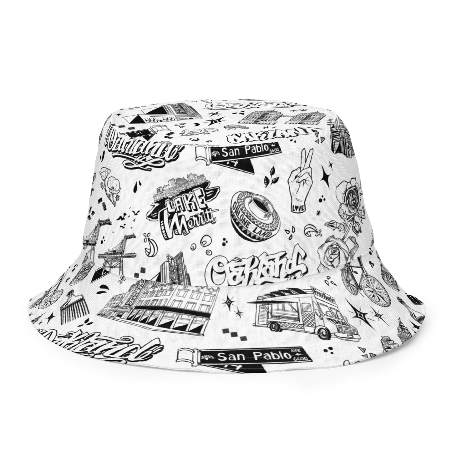 "OAKLAND TILABLE" Reversible Bucket Hat