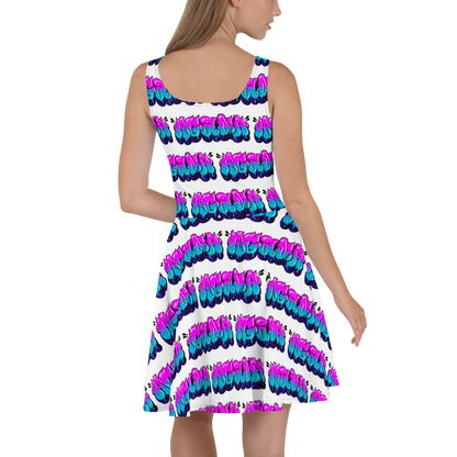 "AGANA BUBBLE DRIP" Skater Dress