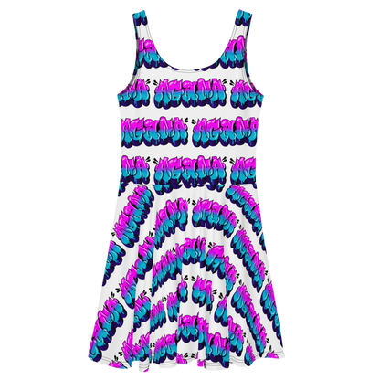 "AGANA BUBBLE DRIP" Skater Dress