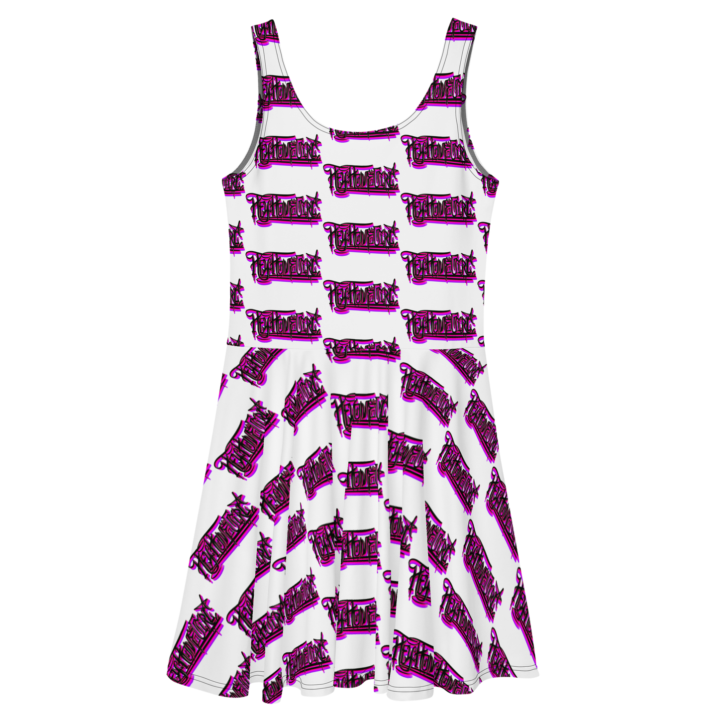 "HEY HOMEGIRL" Skater Dress PNK