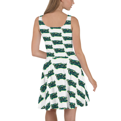 "HEY HOMEGIRL" Skater Dress GRN