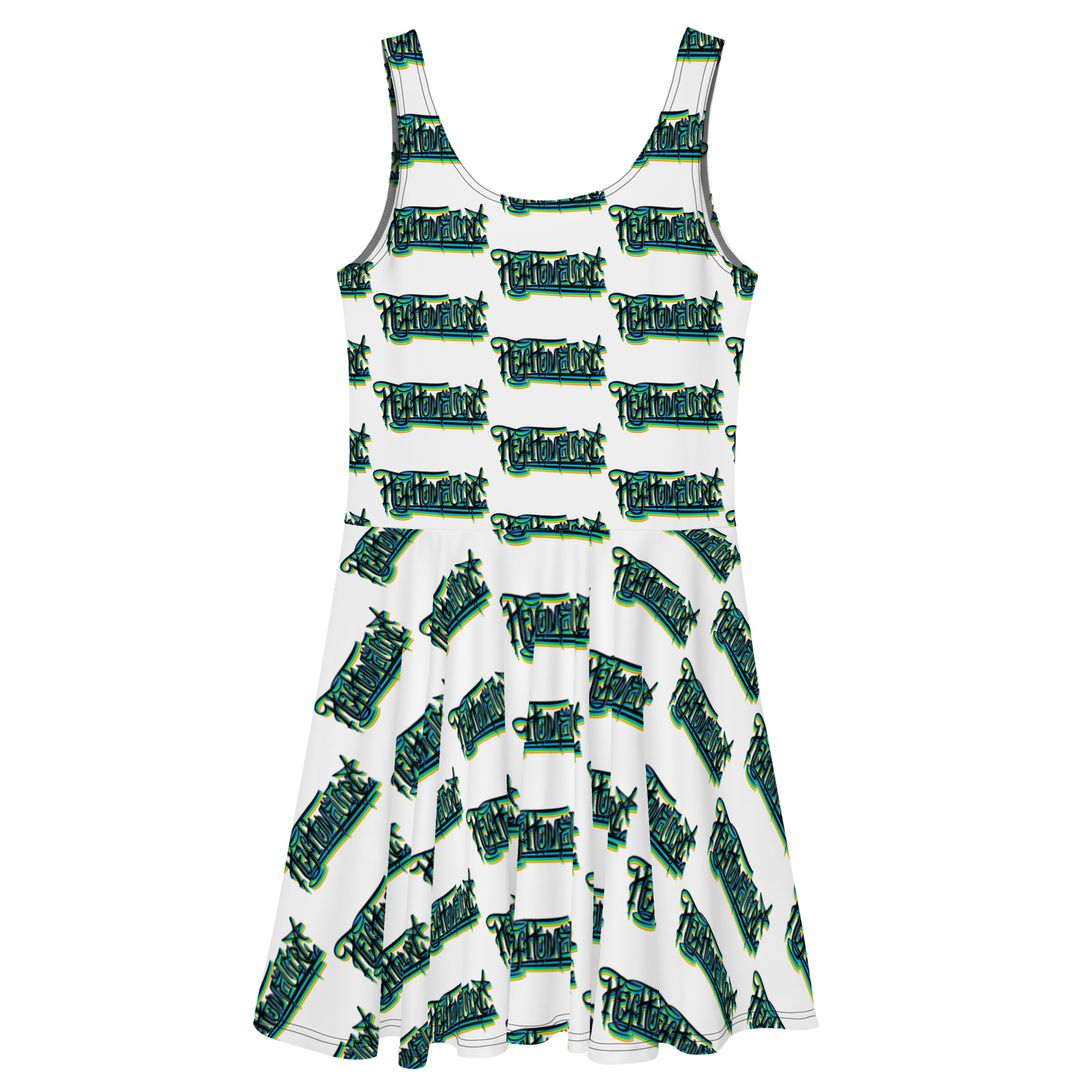 "HEY HOMEGIRL" Skater Dress GRN