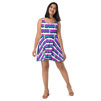 "AGANA BUBBLE DRIP" Skater Dress