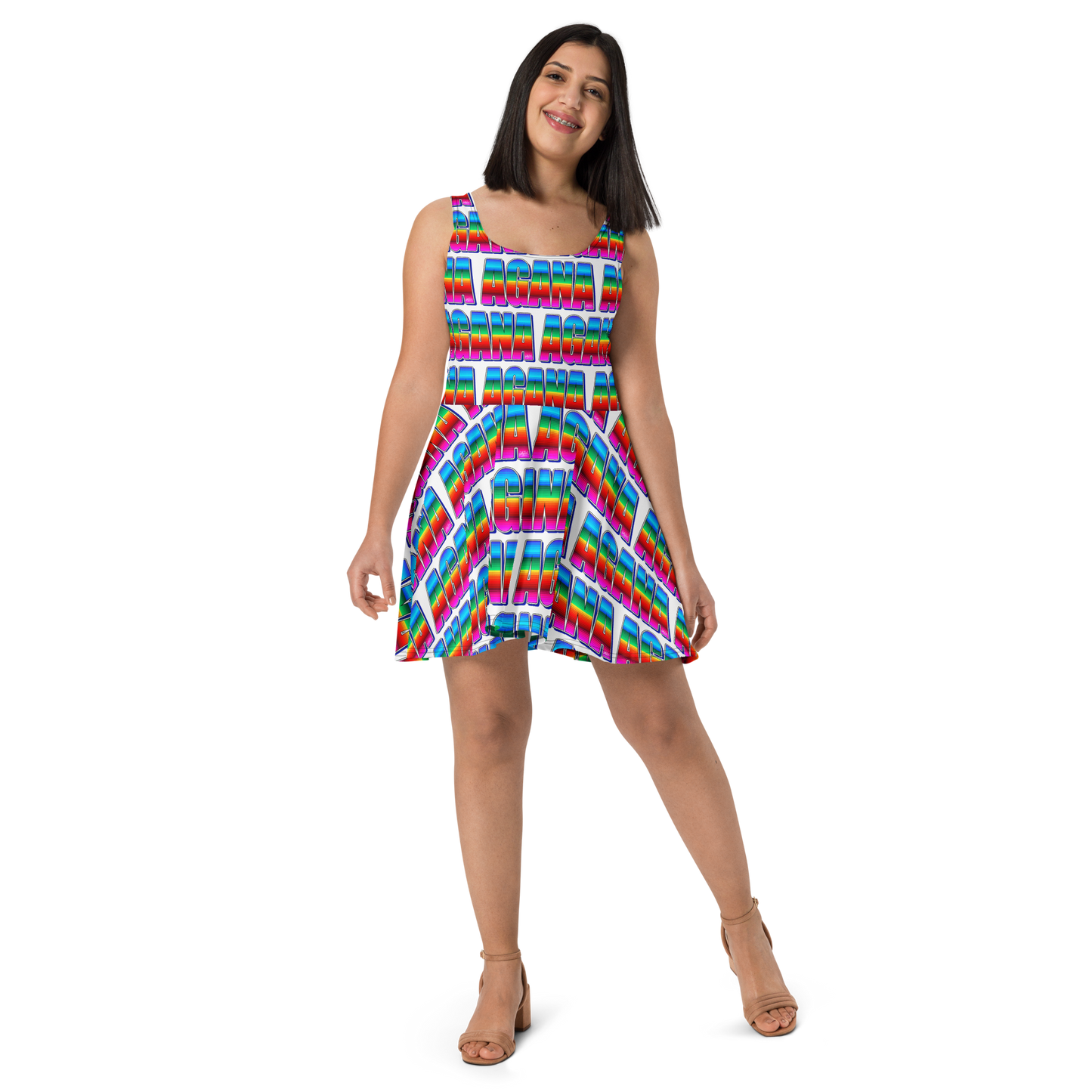 "AGANA SERAPE" Skater Dress