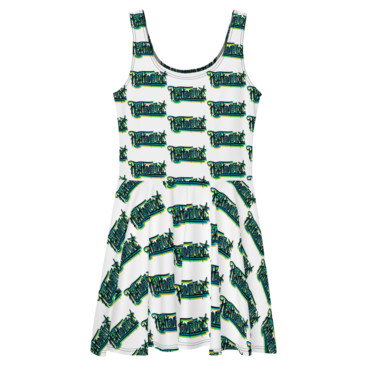 "HEY HOMEGIRL" Skater Dress GRN