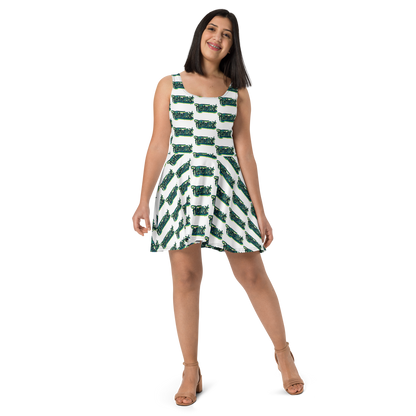 "HEY HOMEGIRL" Skater Dress GRN