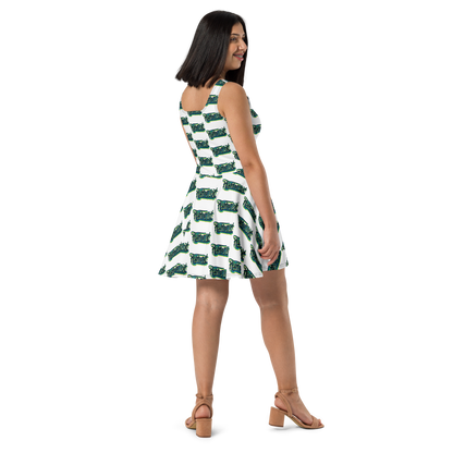 "HEY HOMEGIRL" Skater Dress GRN