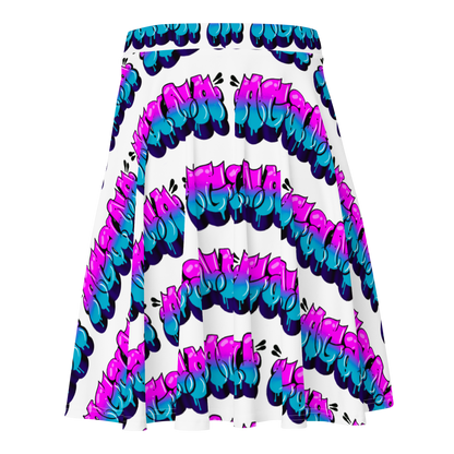 "AGANA BUBBLE DRIP" Skater Skirt