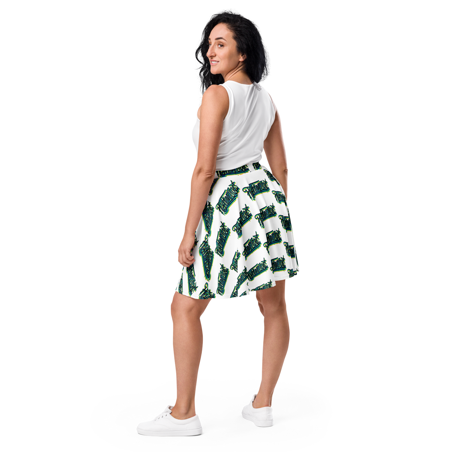 "HEY HOMEGIRL" Skater Skirt