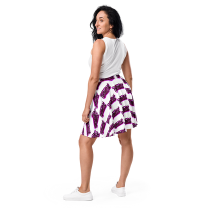 "HEY HOMEGIRL" Skater Skirt PNK