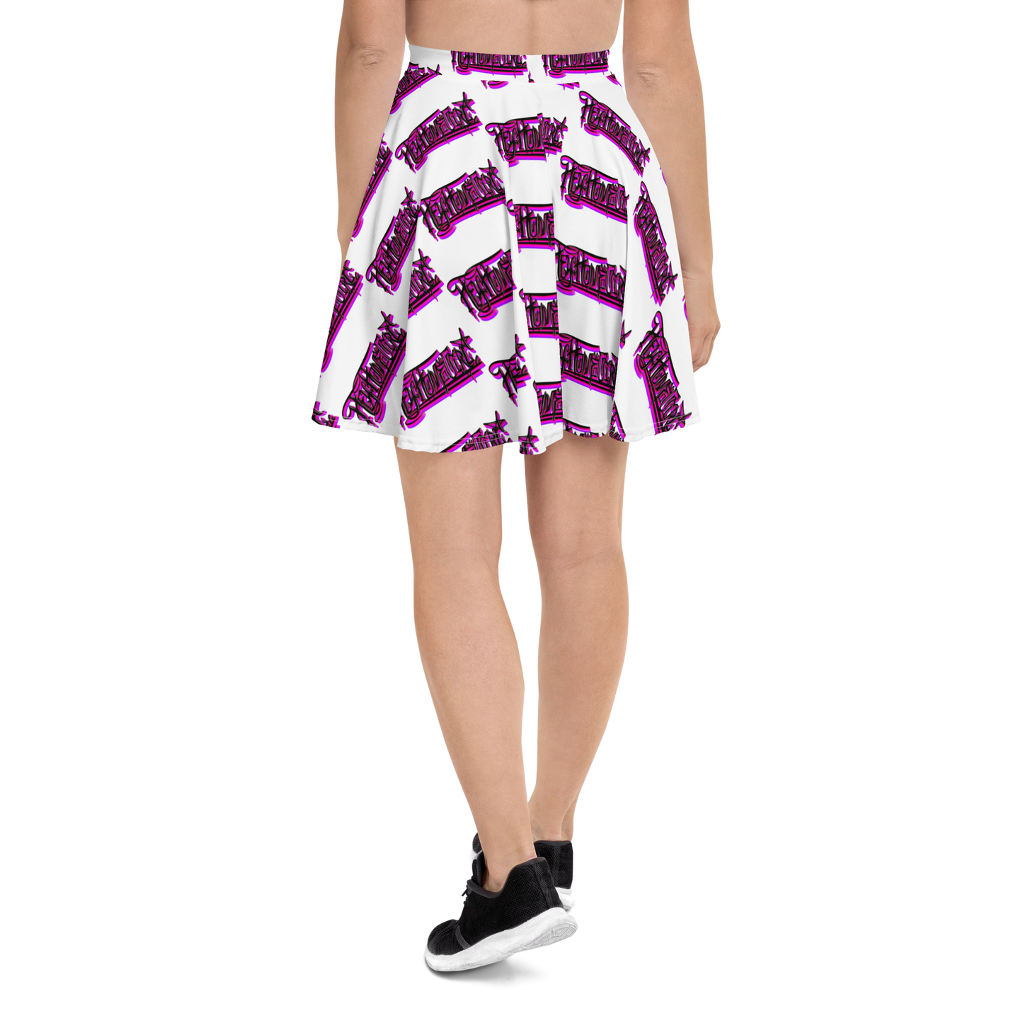 "HEY HOMEGIRL" Skater Skirt PNK