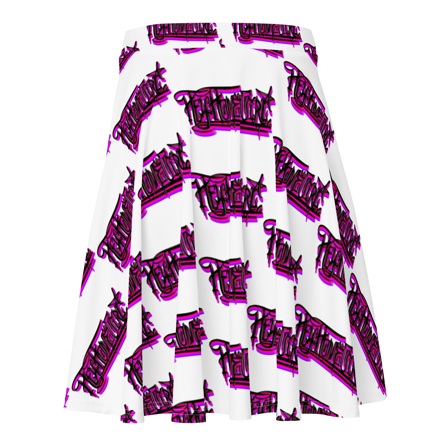 "HEY HOMEGIRL" Skater Skirt PNK