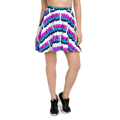 "AGANA BUBBLE DRIP" Skater Skirt