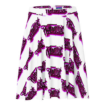 "HEY HOMEGIRL" Skater Skirt PNK