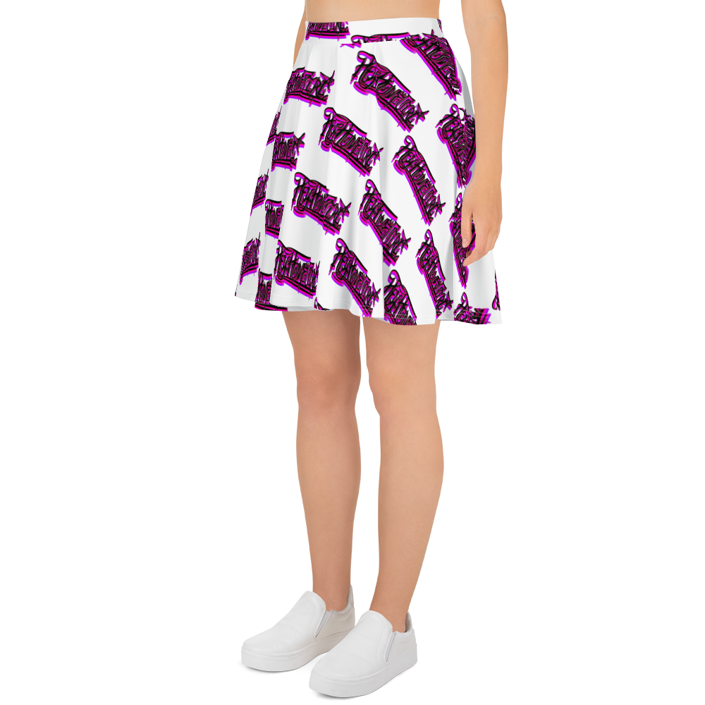 "HEY HOMEGIRL" Skater Skirt PNK