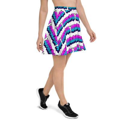 "AGANA BUBBLE DRIP" Skater Skirt