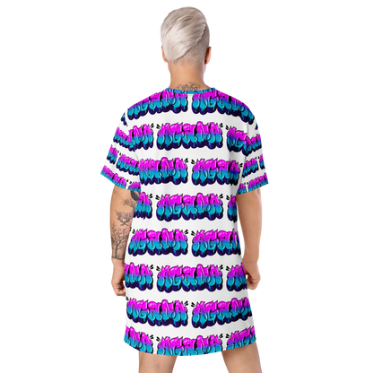 "AGANA BUBBLE DRIP" T-shirt Dress