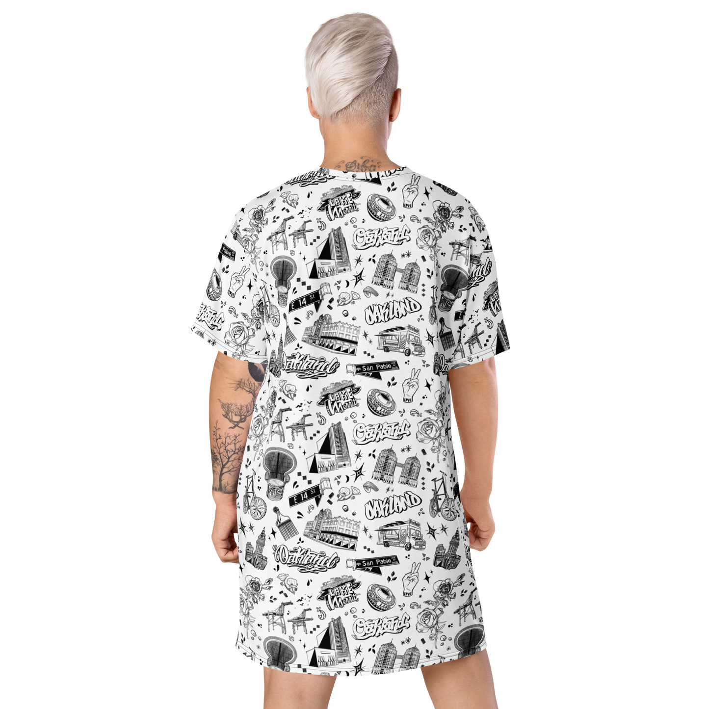 "OAKLAND TILABLE" T-shirt Dress