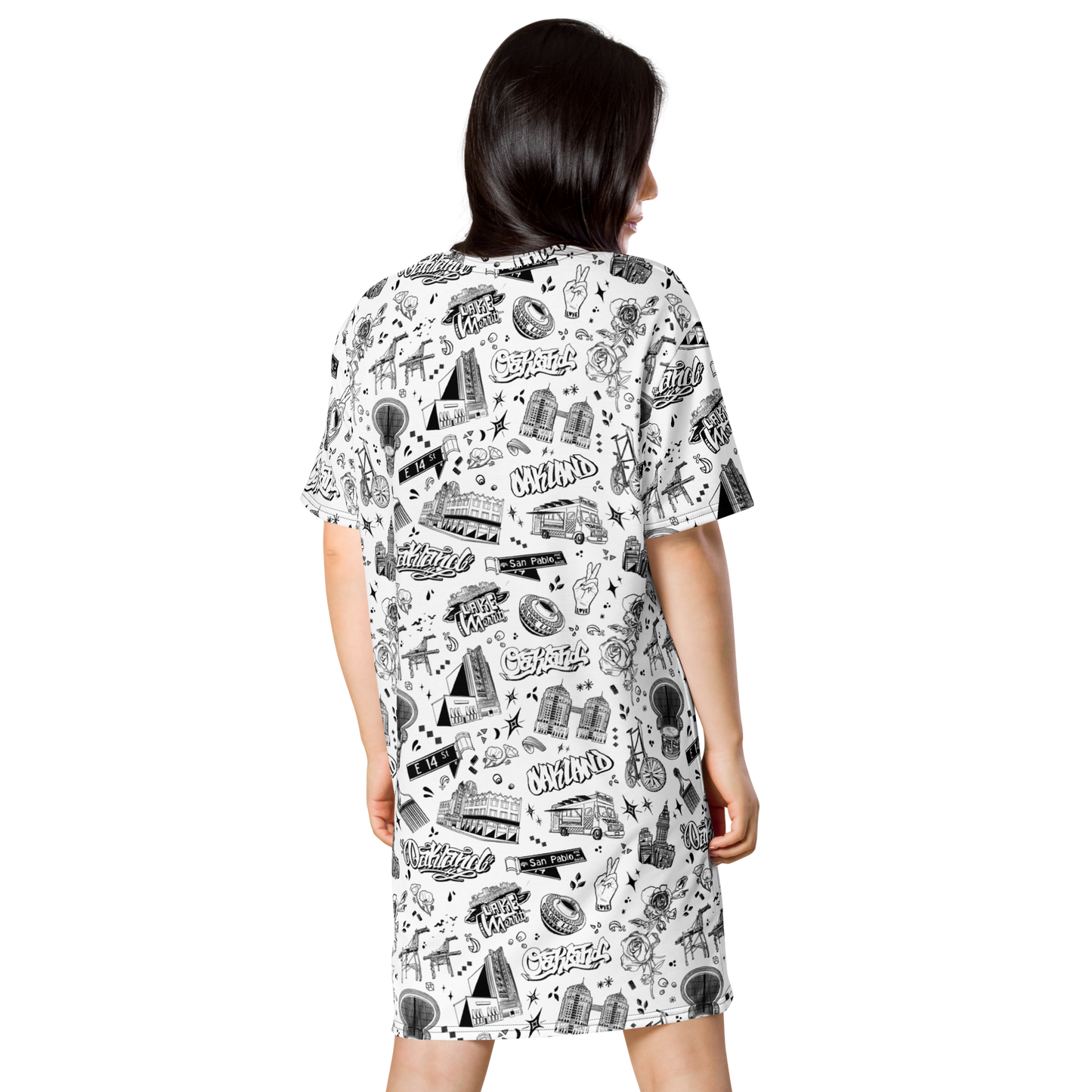 "OAKLAND TILABLE" T-shirt Dress