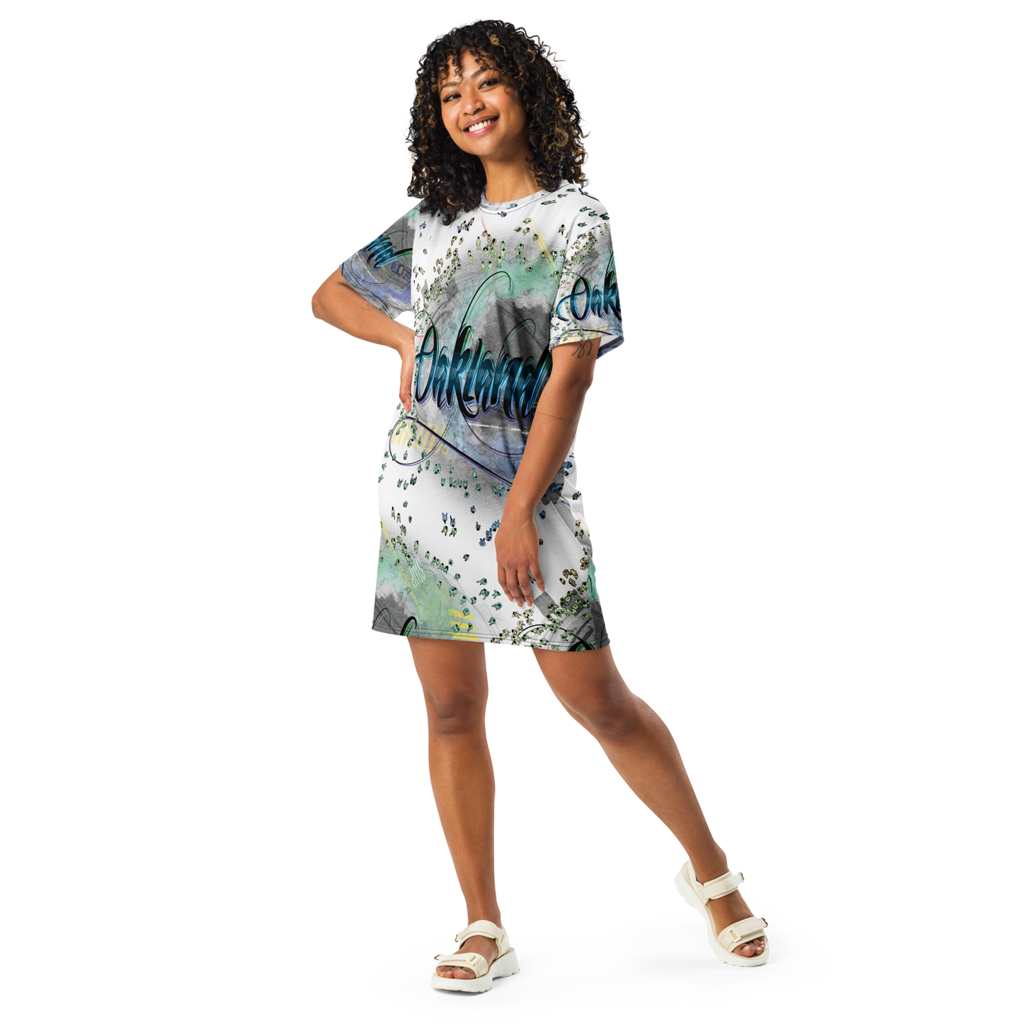 "OAKLAND TILABLE" T-shirt Dress