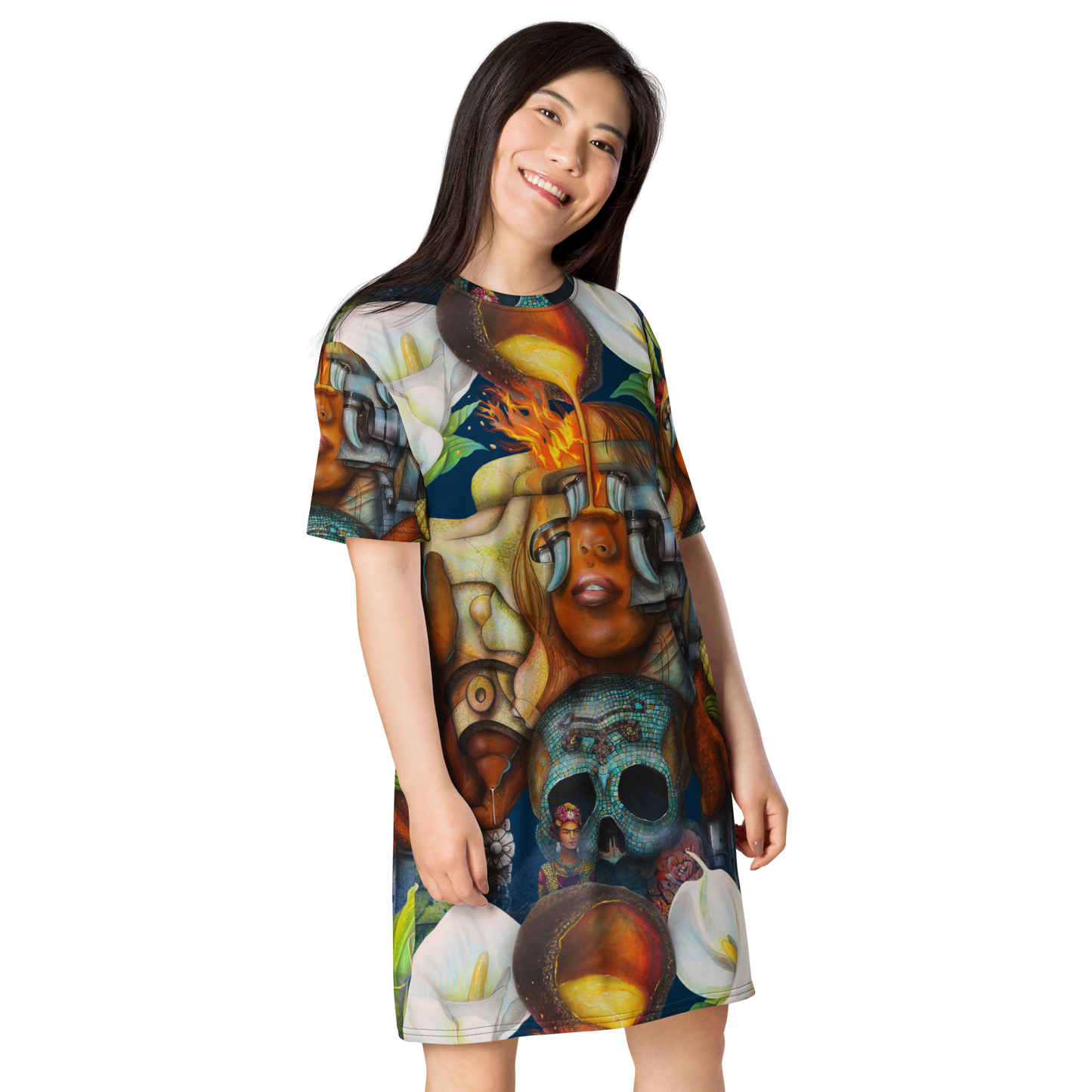 "CONCEPTIONAL" T-shirt Dress