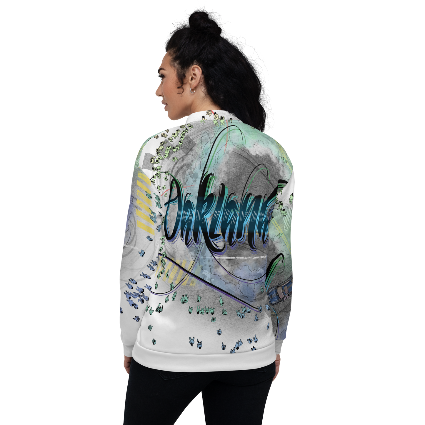 "OAKLAND SIDESHOW" Unisex Bomber Jacket